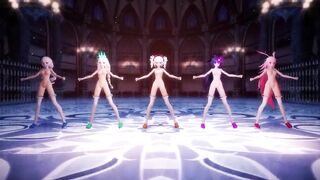 MMD girls dance