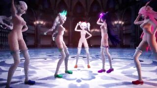 MMD girls dance