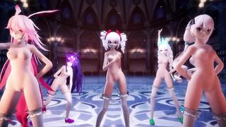 MMD girls dance