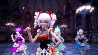 MMD girls dance
