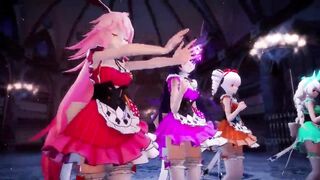 MMD girls dance