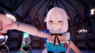 MMD girls dance