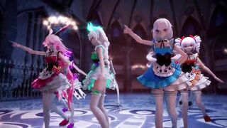MMD girls dance