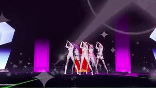 R18 MMD CHUNG HA - Snapping Strip Dance Ahri Akali Kaisa Eve