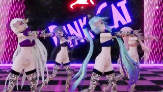 MMD 7 - 3 SIX Pink Cat