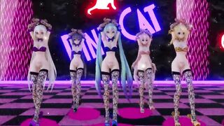 MMD 7 - 3 SIX Pink Cat