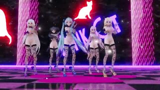 MMD 7 - 3 SIX Pink Cat