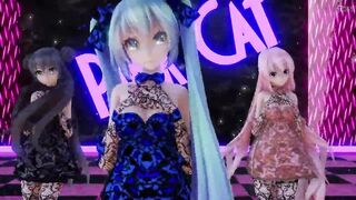 MMD 7 - 3 SIX Pink Cat