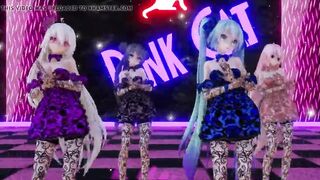 MMD 7 - 3 SIX Pink Cat