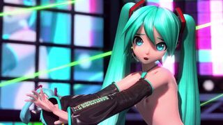 Hatsune Miku nude ecchi dance I'll MikuMiku You (Saltlapse)