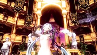 Sexy Hatsune Miku nude dance Ghost Rule