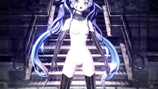 Sexy Hatsune Miku nude dance Ghost Rule