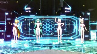 Miku Rin Luka Meiko Neru Haku sexy nude dance