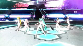 Miku Rin Luka Meiko Neru Haku sexy nude dance