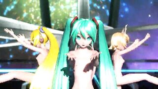Miku Rin Luka Meiko Neru Haku sexy nude dance
