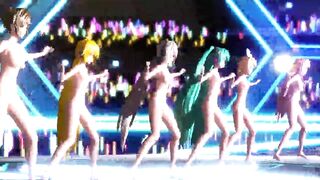 Miku Rin Luka Meiko Neru Haku sexy nude dance
