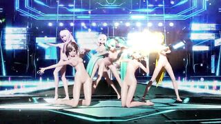 Miku Rin Luka Meiko Neru Haku sexy nude dance