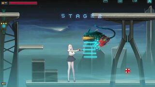 Dark Star act hentai game gameplay . Cute girl in sex