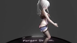 MMD haku black silk