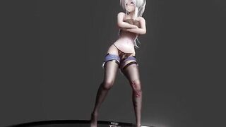 MMD haku black silk