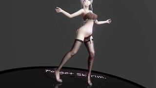 MMD haku black silk