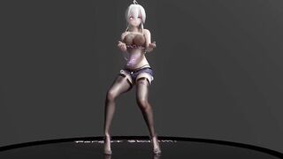 MMD haku black silk