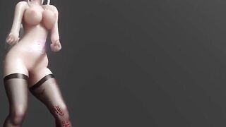 MMD haku black silk