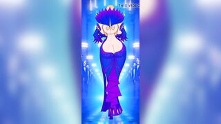Lady Anna at a secular party back (Akiranime)