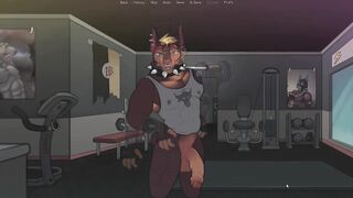 Debtors Furry NTR game sex with two lovers in the gym locker room double penetration