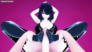 Date A Live Kurumi Tokisaki Gives You A Footjob Hentai POV