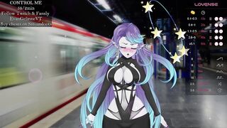 Vtuber is fuck on train station
