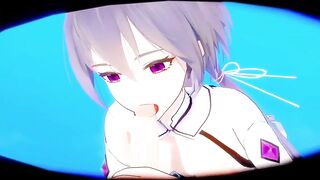 Luo Tianyi Hentai Sex Vocaloid Mmd 3D Purple Eyes Color Edit Smixix