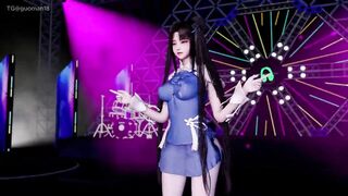 3D Hot Asian Dancer Got Fucked by Two Big Cock Stranger