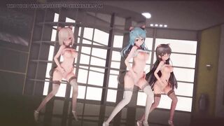 Mmd R-18 Anime Girls Sexy Dancing Clip 345