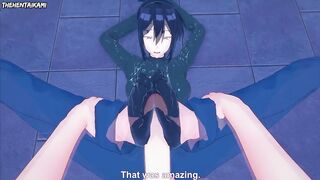 Motoko Izumi from Kawaii Dake Gives You A Footjob Hentai POV