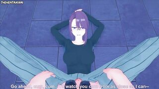 Miyabi Shikimori from Kawaii Dake Gives You A Footjob Hentai POV