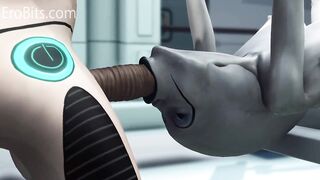 AlienGirl. Sci-Fi BDSM Futanari video. Android Screws Captured Sexy Girl In All Holes! 3dx Monster Girls Animated Clip