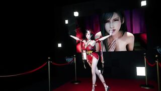 3D cosplay Japanese wife with big boobs dance for you