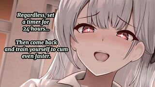 (Hentai JOI) 4 Minute Challenge: Beta Safe Censored Porn For You (femdom, feet, premature)