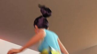 3DGSPOT - Horny Cheerleader Masturbates Her Tiny Pussy And Gets Two Orgams! 3D ANIMATION!