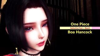 One Piece - Boa Hancock × Seductive Feet × Beach - Lite Version