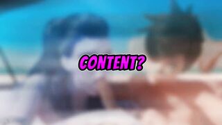 Overwatch - Threesome Sex In Beach Tracer And BlackWindow!