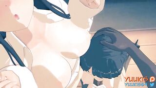 Corto de komi y su mamá lamiendo polla