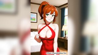 Sexy Redhead in the Bedroom