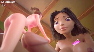 3DGSPOT - Tiny Meets Giant! Busty Futanari Babe DRILLS Tiny Brunette - OFFICIAL TRAILER