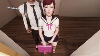 Naughty Schoolgirl Giving The Blowjob Of Her Life To Classmate - 3D XXX Gameplay