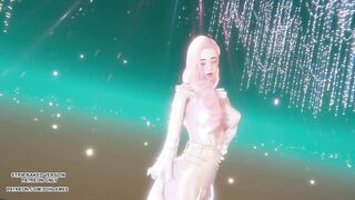 [MMD] (G)I-DLE) - HWAA Seraphine Sexy Kpop Dance League of Legends Hentai Uncensored 4K 60FPS