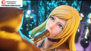 CYTE FUTANARI BLOWJOB HENTAI ANIMATED | BLONDE GIRL CUM ON FACE