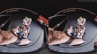 Spitroast Double Blowjob with Alexa Bliss dirty talking and using strapless strapon on Liv morgan (WWE 3D CGI render parody)