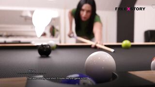 The Seven Realms - Atlas and Leyala Having Sexual Fun While Playing Billiards. Winner Get Rewards